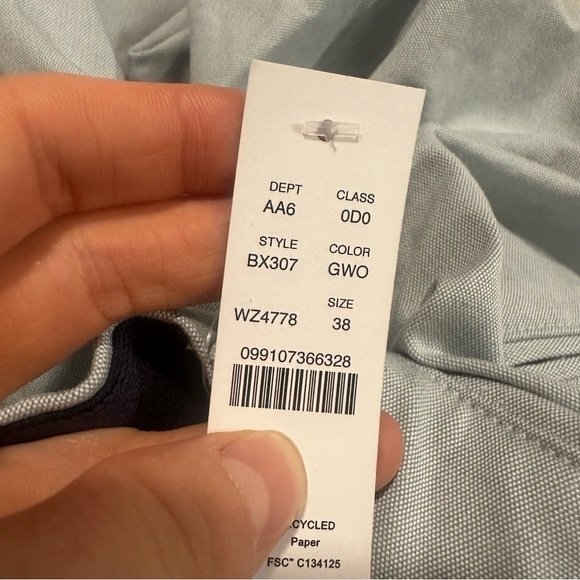 J crew green white 7'' tech oxford short - Picture 6 of 6